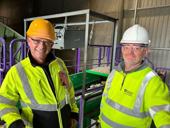 Members of the Cheshire West Recycling team in their MRF